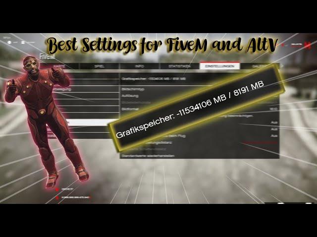 BEST SETTINGS FOR FIVEM AND ALTV (HIGHEST FPS) [Gambo Settings] | Jugo