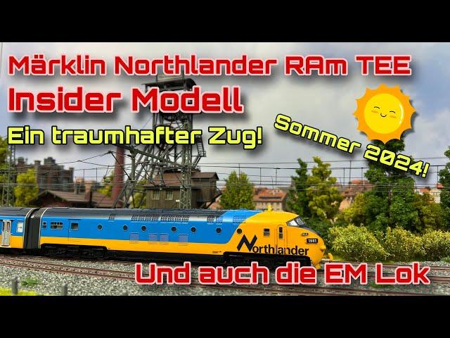 Märklin RAm TEE "Northlander" Insider Dieseltriebzug 39705 und die EM Lok 36649 185.2 von Maerklin!