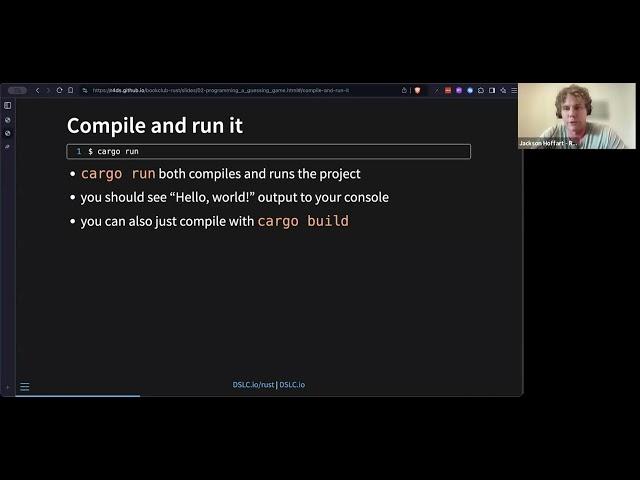 The Rust Programming Language: Programming a Guessing Game (rust01 2)