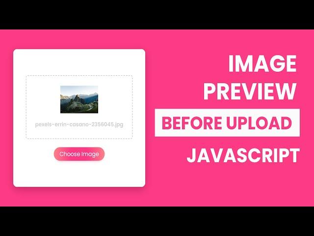 Preview Image Before Upload in HTML CSS & JavaScript | jQuery Preview Image