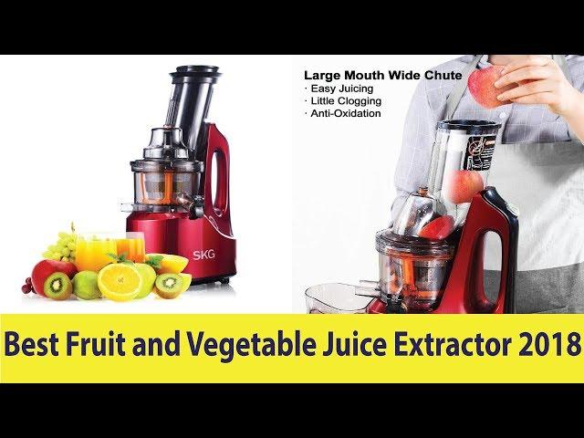 SKG Slow Masticating Juicer Review (2018) - Best Fruit and Vegetable Juice Extractor