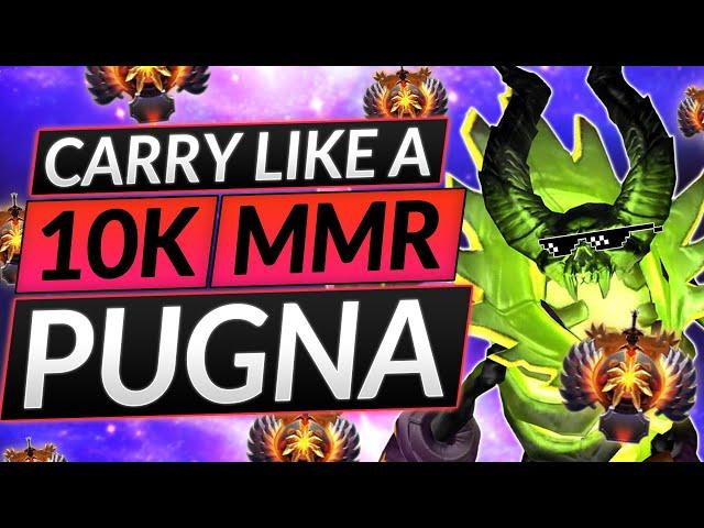 Things I Learned CARRYING at 10K MMR - SO BROKEN It's Hard to Believe (Pugna) - Dota 2 Guide