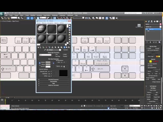 Creating a Keyboard in 3DS Max