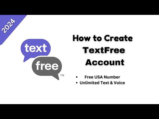 How to Create TextFree Account 2024 | USA Free Phone Number