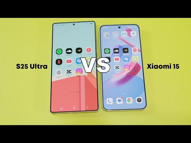 Xiaomi 15 VS S25 Ultra - Speed Comparison, Camera, Screen