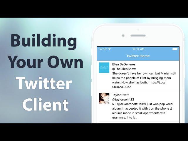 iOS Swift: Build a Twitter Client App that integrates with CocoaPods