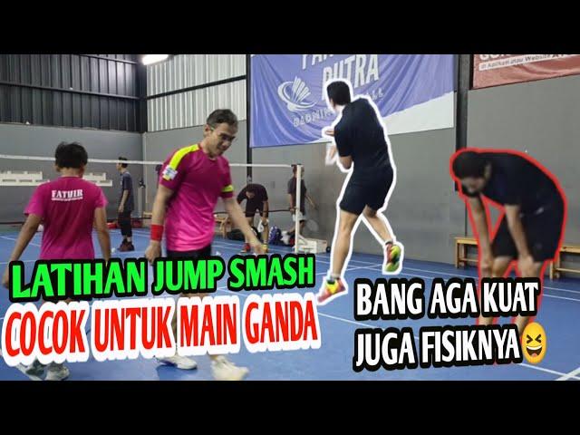 YAKIN BERANI??? LATIHAN JUMP SMASH BIKIN FISIK TERKURAS #badminton #jump #smash