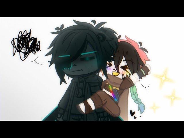 Ink and Nightmare  .:•{Inkmare/Nightink ship}•:.:~[Undertale Sans AUs]~:.:°||Gacha Club||°:.