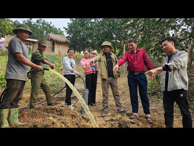 Ly Vy Ca is happy to have water to use during the dry season, thanks the local government