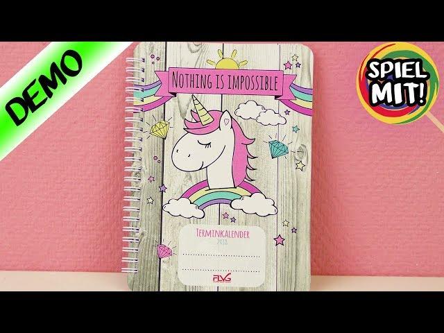 EINHORN Kalender 2018 | Coole Sachen für die Schule | Back to school UNICORN Kalender Organisation