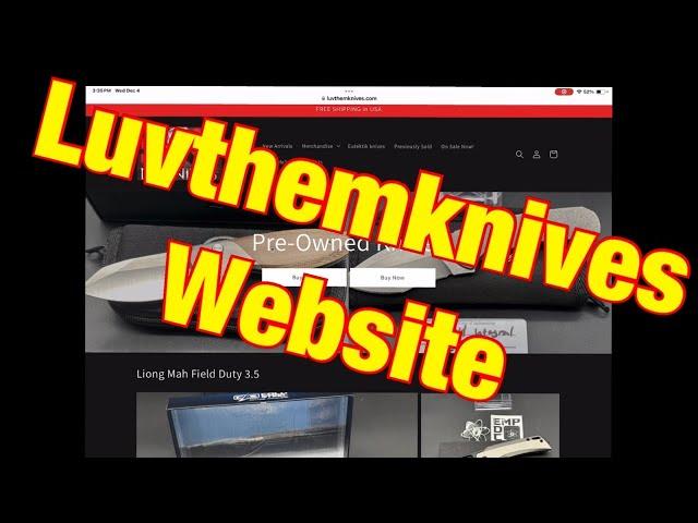 LuvThemKnives Website   How to surf / buy / sell on my website !