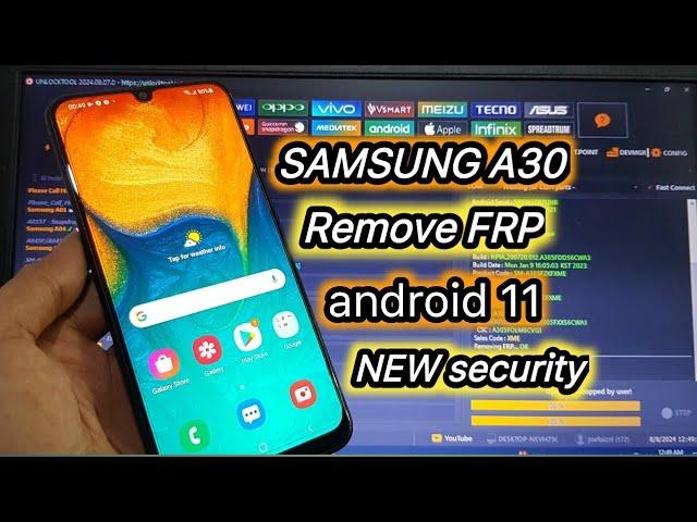 Samsung A30 Android 11 Bypass FRP Google Account | Samsung A30 New Security Pacth 2023