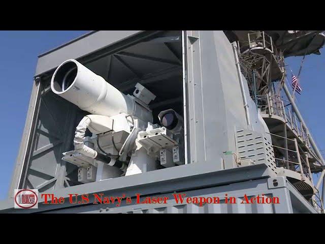 The U.S Navy's Laser Weapon in Action
