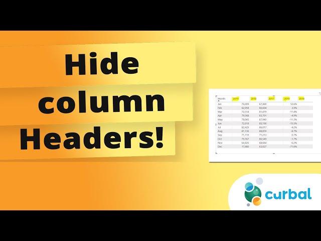 Need To Hide Column Headers In Power Bi? I've Got You Covered With The Best Way To Do It!