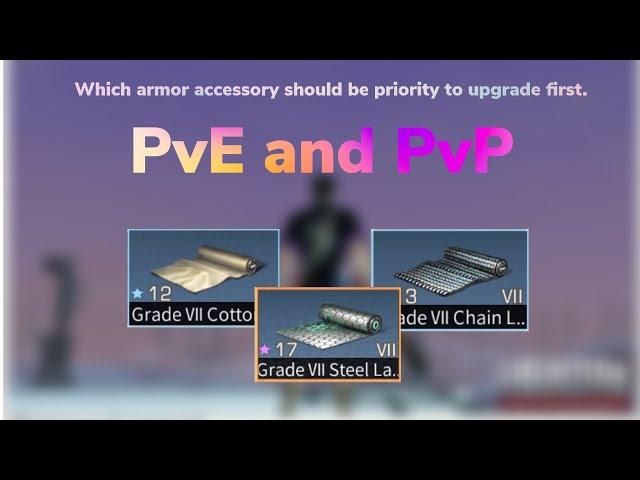 Which Armor accessory should be your priority to upgrade first. | LifeAfter PvE and PvP