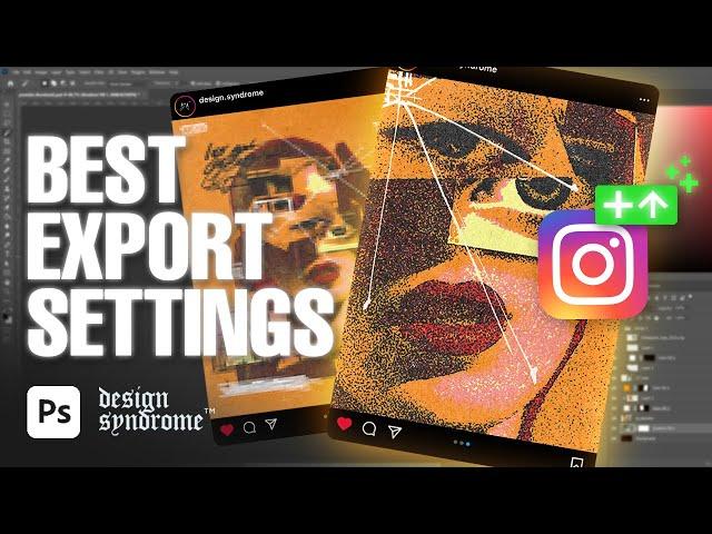 Best Export Settings for Instagram  | Photoshop Tutorial  | Tik-Tok  Social Media