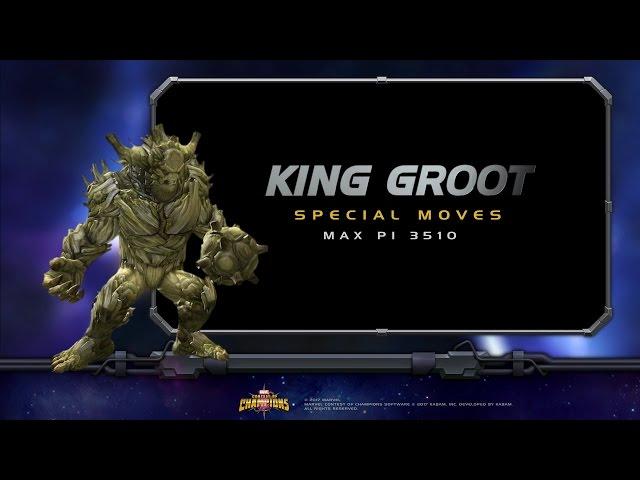 King Groot Special Moves | Marvel Contest of Champions