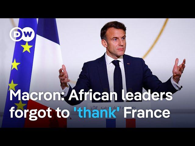 Macron faces criticism for defending French troops being in Africa | DW News