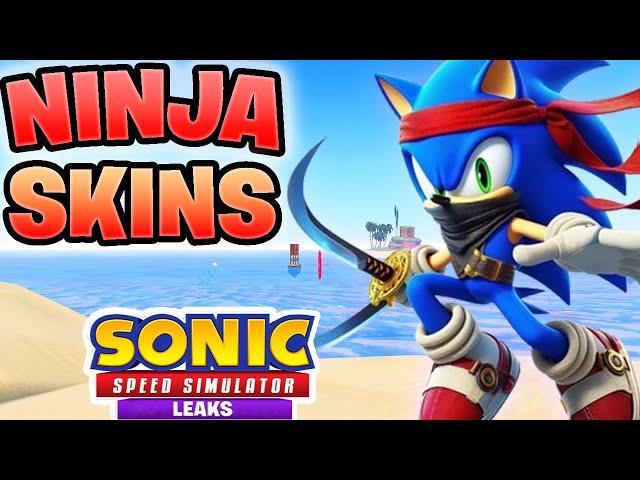 NINJA SKINS Are Coming To Sonic Speed Simulator!