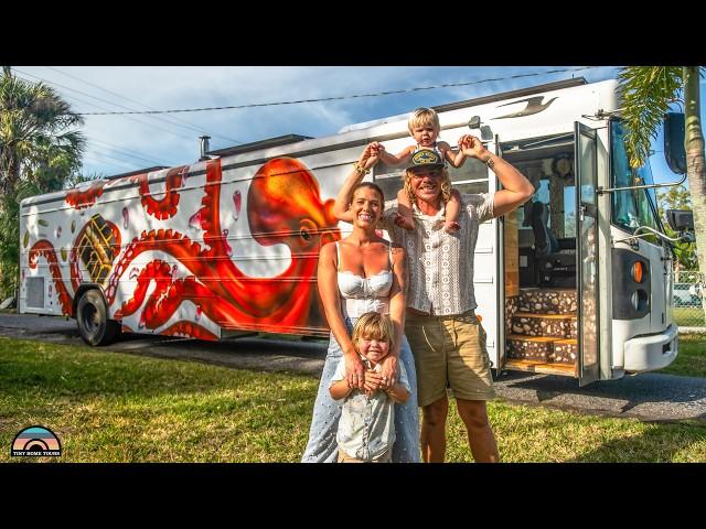 Family Builds Dream Home in a School Bus