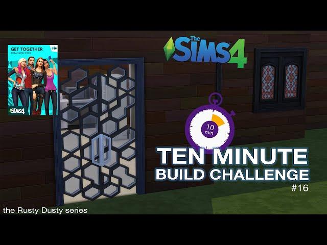 Using Get Together Expansion Pack to build a house in the Sims 4 but under 10 minutes