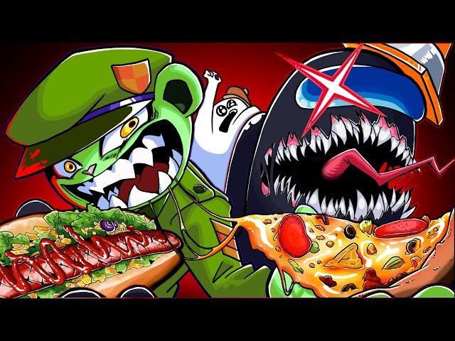 MUKBANG vs Friday Night Funkin 12 (feat. Flippy, Impostor) | GH'S ANIMATION