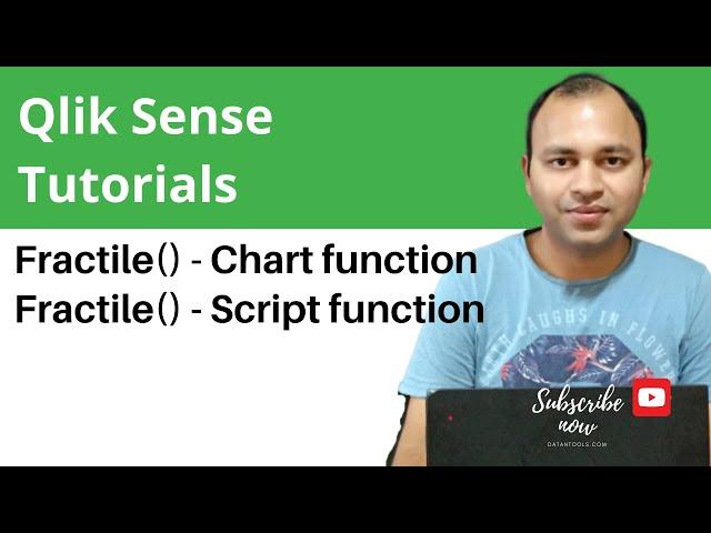 Qlik Sense Tutorial | Qlik Sense Script and Chart Function - Fractile() Chart and Script Function