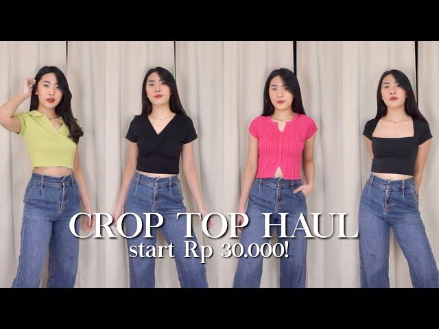 Shopee Haul Crop Top / Summer Top MURAHHH! dibawah 50.000 aja!!