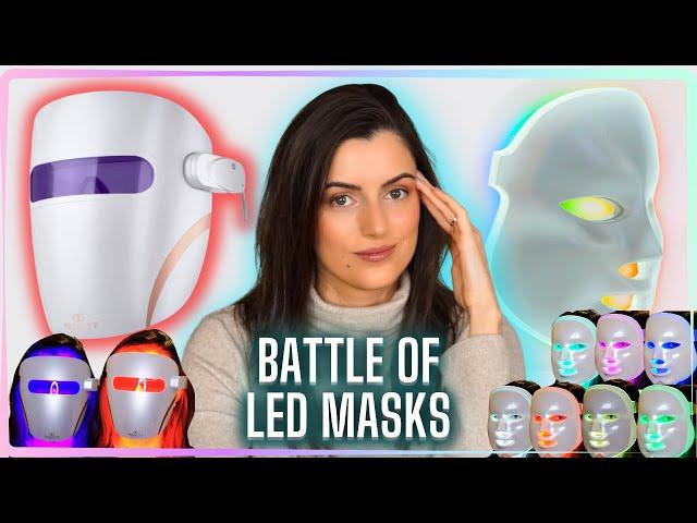 AFFORDABLE LED MASKS FACE OFF: Lumamask Pro vs. LightAura LED  Face Mask by Project E Beauty