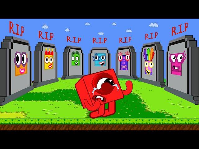 R.I.P All Numberblocks mix level up | Numberblocks Sad Story | Game Animation