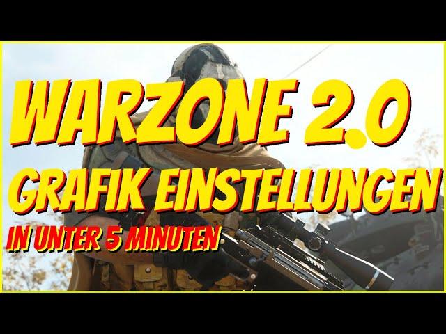 Die BESTEN Warzone 2 Grafik Einstellungen | Max FPS und Sichtbarkeit #warzone2