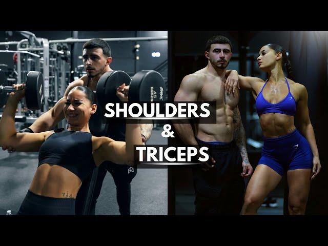 TRAINING SHOULDERS & TRICEPS TOGETHER | Couple's Workout