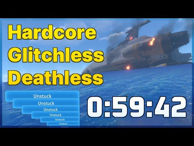 (59:42) Subnautica - Hardcore Glitchless Speedrun (WR)