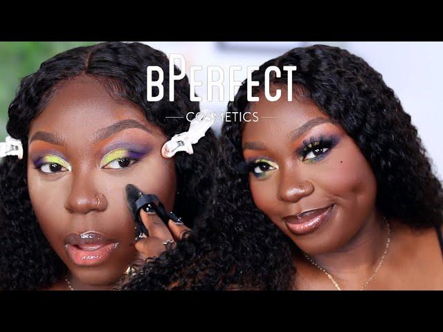 I Tried A Full Face Only Using  *bPerfect Cosmetics* Makeup...Is The Brand Dark Skin Friendly???