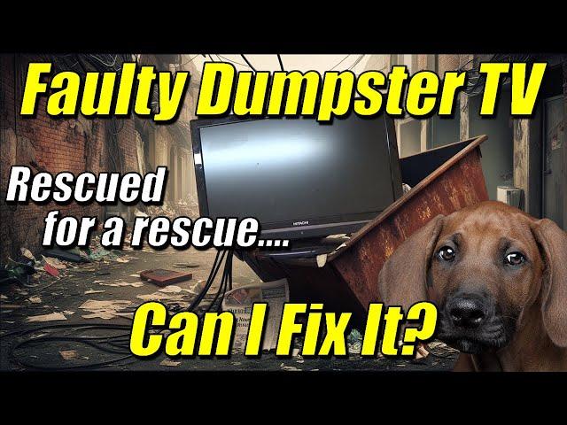 Repairing A Dumpster TV, And Donating It To A Great Cause!