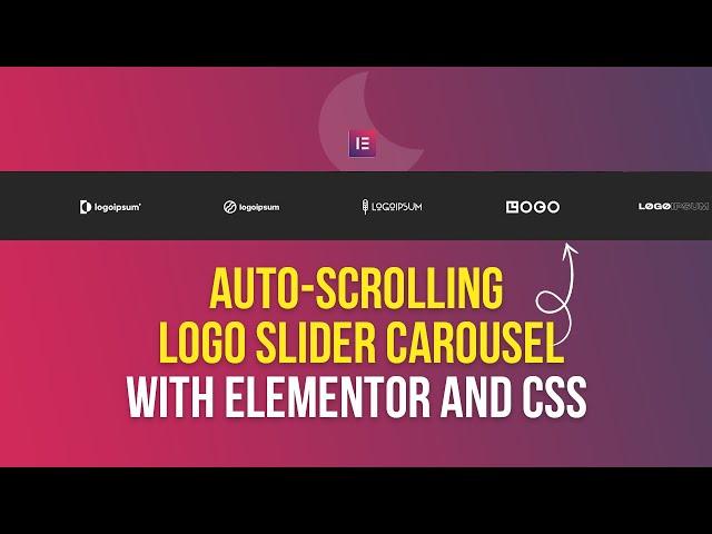 How to Create an Auto-Scrolling Logo Slider Carousel with Elementor and CSS