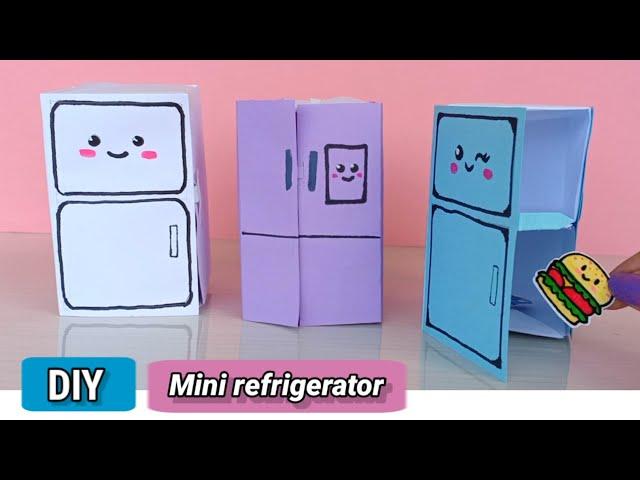 how to make paper Refrigerator / Origami Mini Refrigerator with A4 paper /Origami refrigerator / Diy