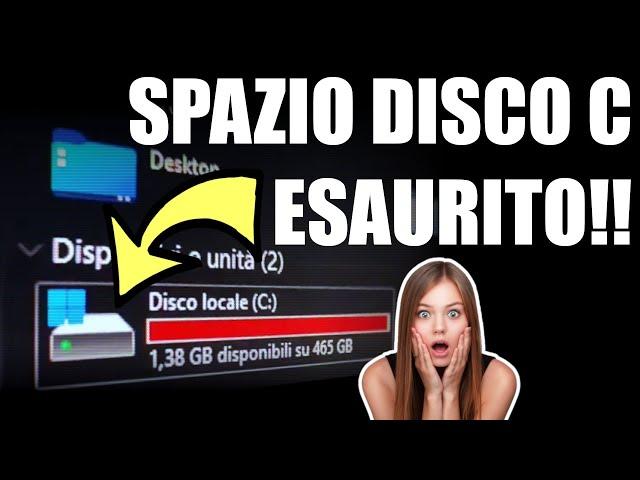 Spazio su Disco locale C ESAURITO! Senza file o programmi installati