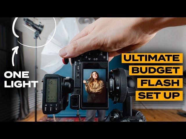 ULTIMATE one light BUDGET flash set up for Beginners