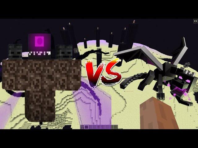 Crackers Wither Storm Vs Ender Dragon Boss