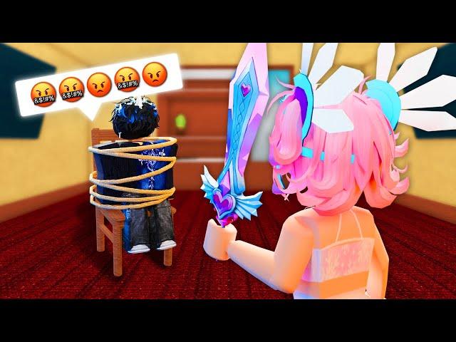 TROLLING My Friend Until He RAGES! *MM2 FUNNY MOMENTS*