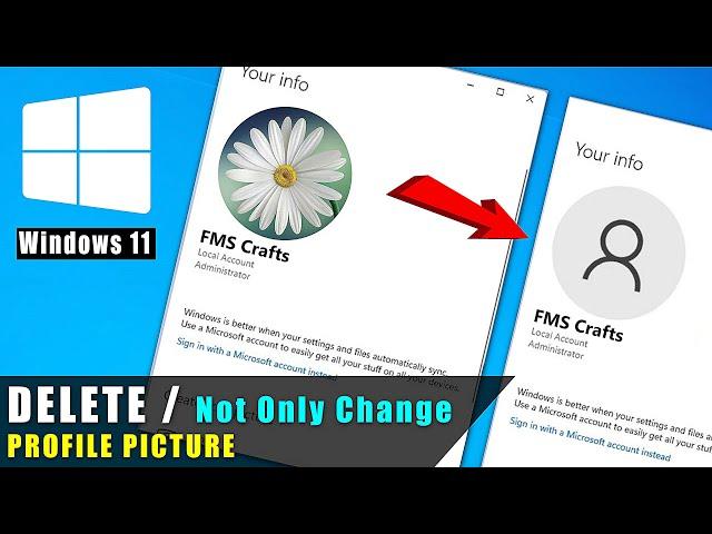 How to remove administrator account picture in windows 11