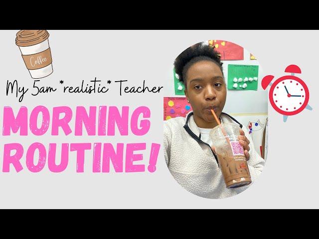 GRWM 5am MORNING ROUTINE Pre-k Teacher Edition 2022| #morningroutine #teachermorning #Prek