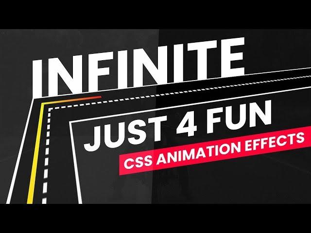 Infinite | Drone Camera View | Pure CSS Animation Effects