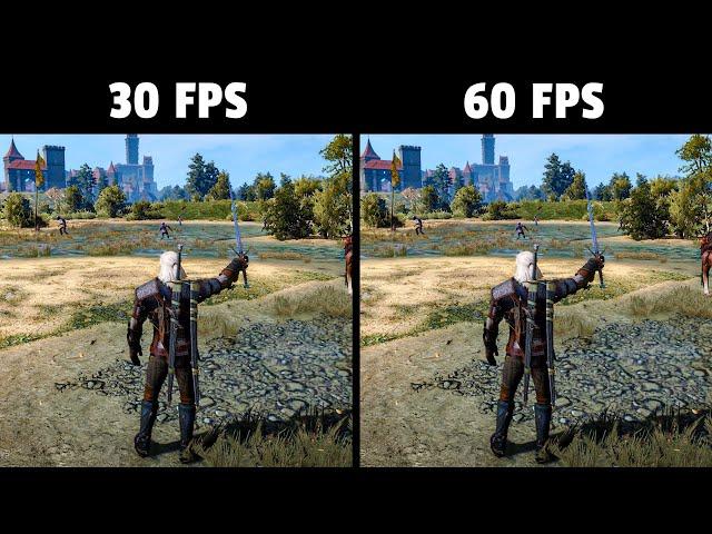 30FPS vs 60FPS Comparison - The Witcher 3 Wild Hunt