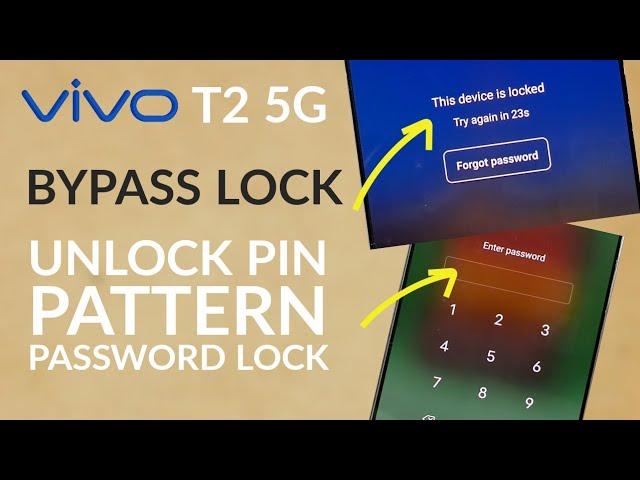 ViVo T2 5G How to Hard Reset | Unlock PIN, Pattern, Password Lock, Bypass Lock | Factory Reset