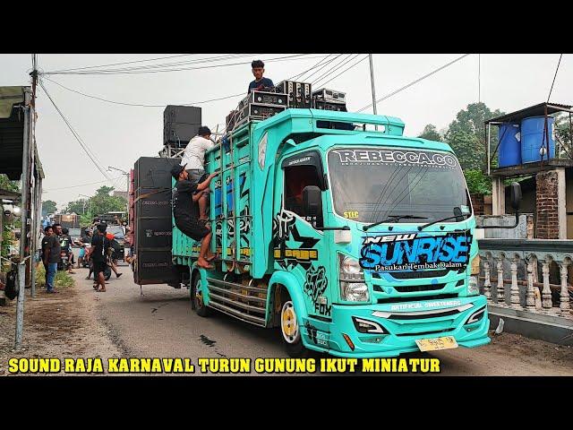 Maskot sound system karnaval miniatur jabung para raja karnaval berkumpul disini