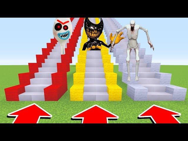 DO NOT CHOOSE THE WRONG STAIRS (FORKY.EXE, INK BENDY , SCP 096)(Ps3/Xbox360/PS4/XboxOne/PE/MCPE)