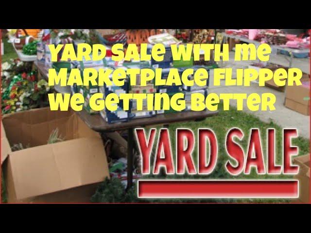 Yard sale with the marketplace flipper. We are getting better #yard sale life # marketplace flipper