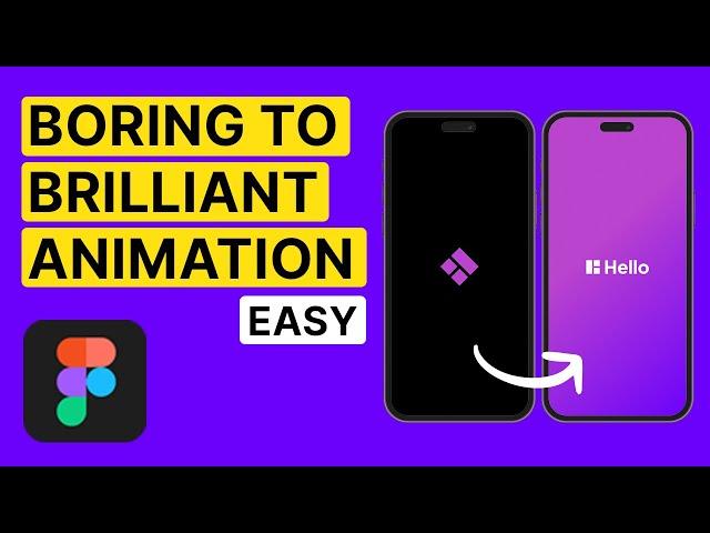 How to create Splash screen animation in Figma